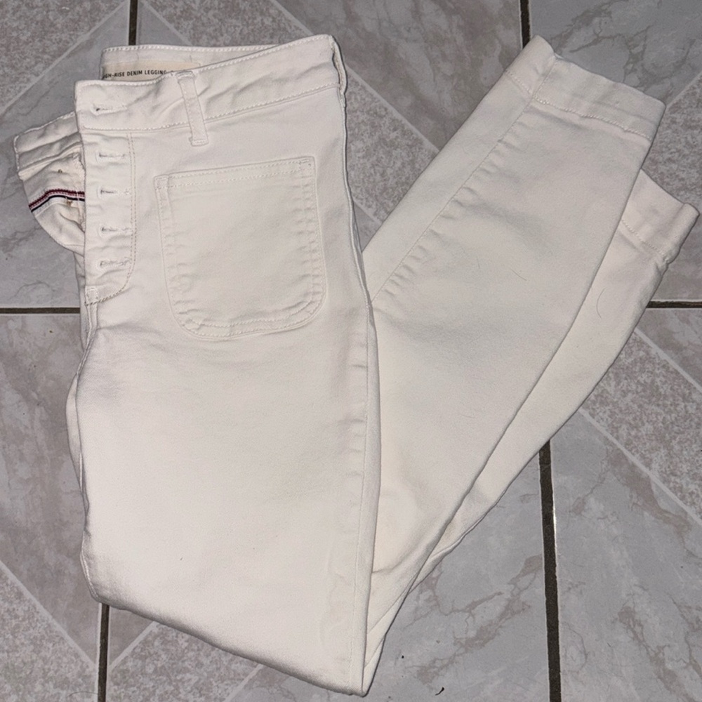 Anthropologie : Pilcro & The Latterpress High Rise Denim Leggings Size 28